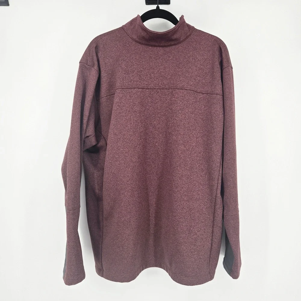 The North Face Quarter Zip Pullover Fleece Sweater Burgundy Maroon Gorpcore XXL
